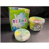 Image 4 : Soft Puff Slime Kit - Non-Sticky/Mess-Free Slime Toy Kit - Kiwi Fruit (Scented) Super-Stretchy! New