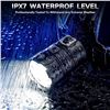 Image 7 : LED Rechargeable Headlamp; Super Bright/High Lumens, Zoomable, IPX7 Waterproof; 12 Modes - NEW