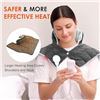 Image 5 : ComfyTemp Weighted Electric Heating Pad for Neck & Shoulder (Grey) 9 Heating Levels, Timer - New