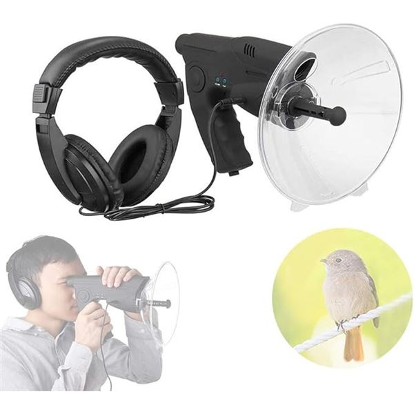 Nature Observing - Recording & Play Back Dish; 8X Monocular Viewing/Long Distance Listening Device
