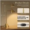 Image 6 : Hiseego LED Modern Metal Desk Lamp/Table Lamp; 3000k; Adjustable/Swivel Lighting - NEW