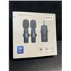 Image 8 : 3-in-1 Wireless Lavalier Microphone Kit for Iphone/Android/Audio Devices - Noise Canceling Lapel Mi