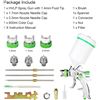 Image 3 : HVLP Paint Spray Gun Tool - Gravity Feed Paint Sprayer Tool for Painting/Spraying/Coating - New