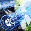 Image 5 : Cooling Fan with Misting Function, 7-Colour RGB Lights, Remote Control & Timer Function - New