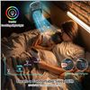 Image 6 : Cooling Fan with Misting Function, 7-Colour RGB Lights, Remote Control & Timer Function - New