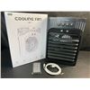 Image 7 : Cooling Fan with Misting Function, 7-Colour RGB Lights, Remote Control & Timer Function - New