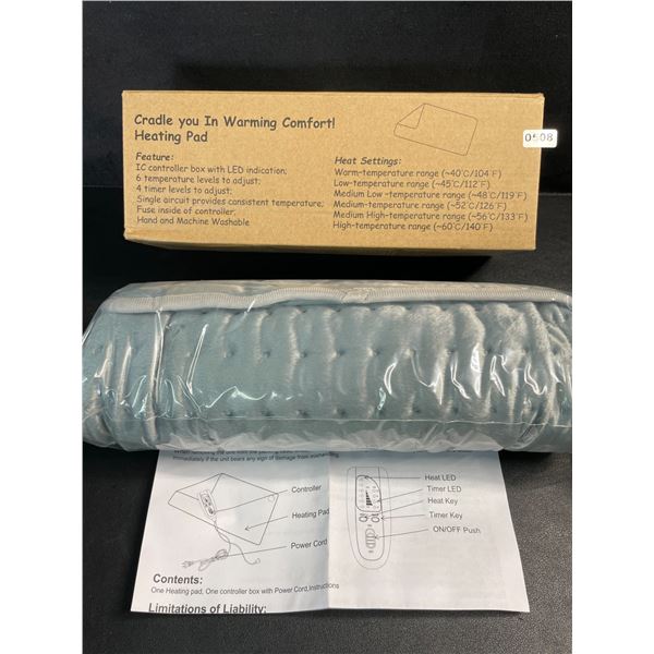 XL Electing Heating Pad for Body/Pain Relief - 28" x 14" Size (Grey) - Brand New!