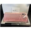 Image 2 : Redthunder K95 Wireless Mechanical Keyboard; Smart TFT Screen, RGB Backlit - Gradient Pink - NEW