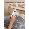 Image 4 : AllJoy Wearable Heating Pad (24" x 33") For Back/Neck/Shoulder Pain; 10 Heating Levels - New!