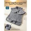 Image 5 : AllJoy Wearable Heating Pad (24" x 33") For Back/Neck/Shoulder Pain; 10 Heating Levels - New!