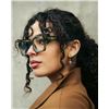 Image 4 : 3 Pairs of Visoone Blue Light Blocking Glasses - Rectangle/Chic Look (Olive Green) - New
