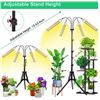 Image 3 : 4-Head Floor LED Plant Grow Light with 63" Tripod Floor Stand, Full-Spectrum, Timer Settings - NEW!