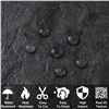 Image 10 : 100-Pack Box of Black Slate Peel & Stick Wall Tiles (3" x 6") Faux Stone Stick-On Backsplash Tiles