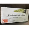 Image 3 : 100-Pack Box of Black Slate Peel & Stick Wall Tiles (3" x 6") Faux Stone Stick-On Backsplash Tiles