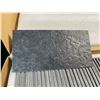 Image 5 : 100-Pack Box of Black Slate Peel & Stick Wall Tiles (3" x 6") Faux Stone Stick-On Backsplash Tiles
