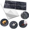 Image 8 : 100-Pack Box of Black Slate Peel & Stick Wall Tiles (3" x 6") Faux Stone Stick-On Backsplash Tiles