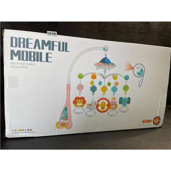 Dreamful Mobile Baby Crib Hanging Mobile - Animal Design -With Light/Music Effects - Brand New!