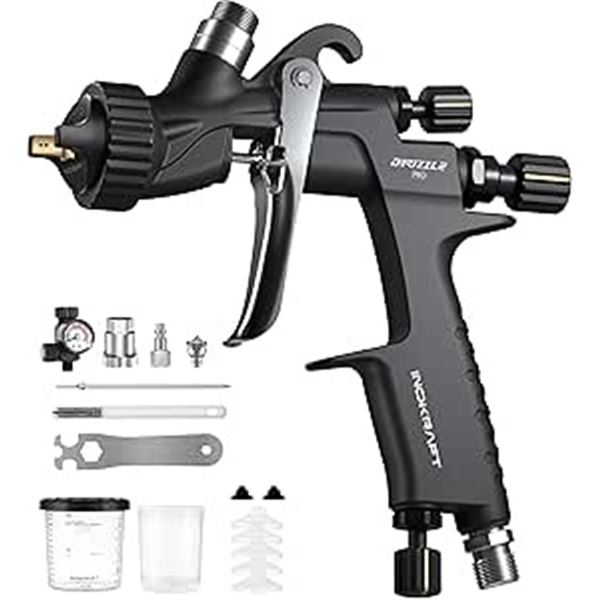 InoKraft Drizzle Pro LVLP Spray Gun - Ultra-Light Professional 340g Paint Spray Gun - NEW SEALED!