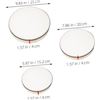Image 4 : 6-Pack Hand Drum Set (6", 8", & 10" Sizes) Wooden Frame Drums with Drum Sticks - New!