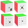Image 2 : Moyo 4PC Rubix Cube/Speed Cube Puzzle Set - Includes 2x2, 3x3, 4x4, & 5x5 Cubes - New!