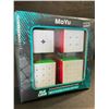 Image 3 : Moyo 4PC Rubix Cube/Speed Cube Puzzle Set - Includes 2x2, 3x3, 4x4, & 5x5 Cubes - New!