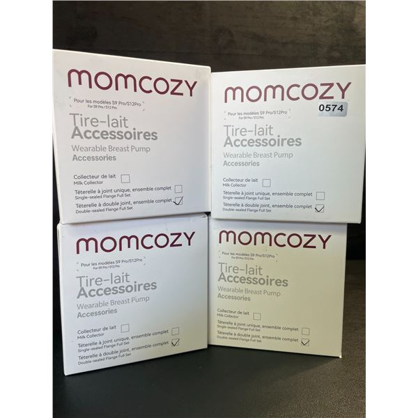 4 Boxes Momcozy Double-Sealed Flanges (Full Set)/Replacement Breast Pump Parts - New Sealed