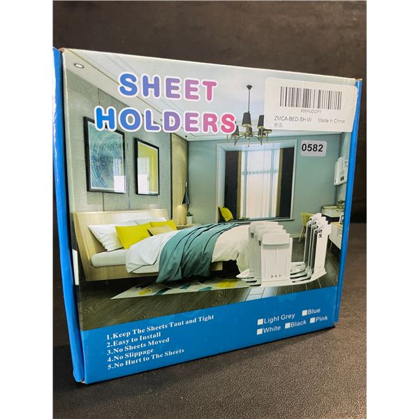 8PC Bed Sheet Holder Set - Keeps Bed Sheets Tight/Secure - Brand New!