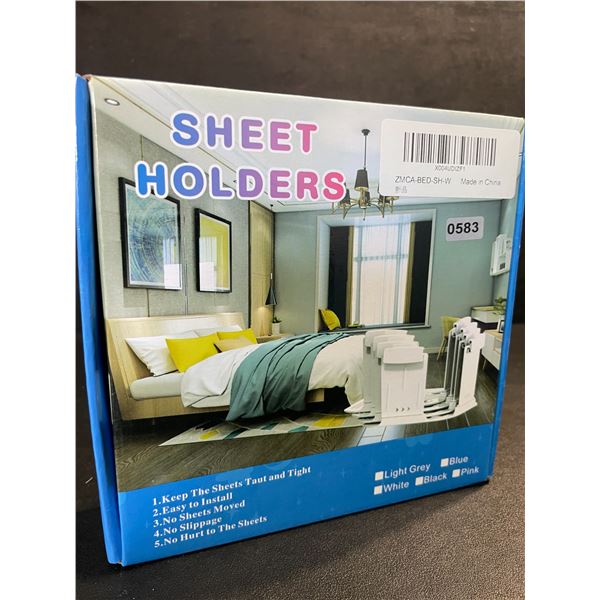 8PC Bed Sheet Holder Set - Keeps Bed Sheets Tight/Secure - Brand New!