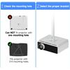 Image 3 : Suptek White Projector Ceiling Mount Bracket; Fits Flat or Sloped Ceilings; Adjustable Height - NEW