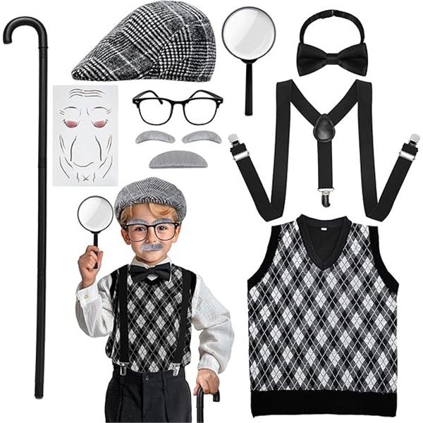 Old Man Dress-Up/Costume Kit for Kids - New