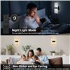 Image 14 : 2-Pack LED Plug-In Wall Sconce Lights with Remote, 6Ft Cord; Adjustable Brightness/Colors - New!