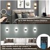 Image 14 : 2-Pack LED Plug-In Wall Sconce Lights with Remote, 6Ft Cord; Adjustable Brightness/Colors - New!