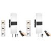 Image 1 : 2-Pack LED Plug-In Wall Sconce Lights with Remote, 6Ft Cord; Adjustable Brightness/Colors - New!