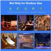 Image 4 : 49FT Smart Outdoor RGBW String Lights; Waterproof/Shatterproof Patio Lights w/ App Control - NEW