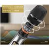 Image 2 : TONOR Wireless Microphone Set; UHF Dual-Cordless Mic System w/ Rechargeable Receiver - NEW