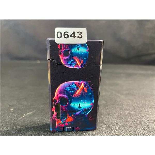 Colorful Skull Metal Butane Lighter - Adjustable Butane Torch Lighter - New!