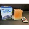Image 2 : Himalayan Rock Salt Lamp/Light with Multi-Colors/Remote Control, Wood Base - New!