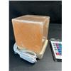 Image 4 : Himalayan Rock Salt Lamp/Light with Multi-Colors/Remote Control, Wood Base - New!