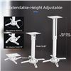 Image 2 : Suptek White Projector Ceiling Mount Bracket; Fits Flat or Sloped Ceilings; Adjustable Height - NEW