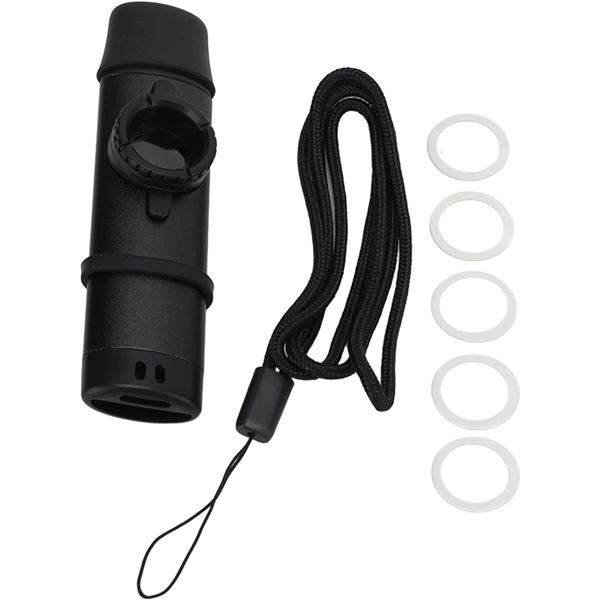 Adjustable Musical Kazoo with Lanyard - Metal Design - New