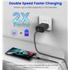 Image 9 : 2-Pack 25W USB-C Fast Chargers with 10FT Braided Charging Cords (2x Cords, 2x 25W Blocks) New!