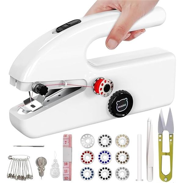 Mini Handheld Sewing Machine Kit - Upgraded Battery & Type-C Power Modes; Easy to Use - New!
