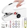 Image 1 : Mini Handheld Sewing Machine Kit - Upgraded Battery & Type-C Power Modes; Easy to Use - New!