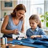Image 4 : Mini Handheld Sewing Machine Kit - Upgraded Battery & Type-C Power Modes; Easy to Use - New!