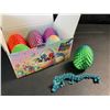 Image 2 : 6PC 3D Printed Dragon Eggs - Eggs with Articulated Dragon Inside - 8.4" Dragon Size - New!