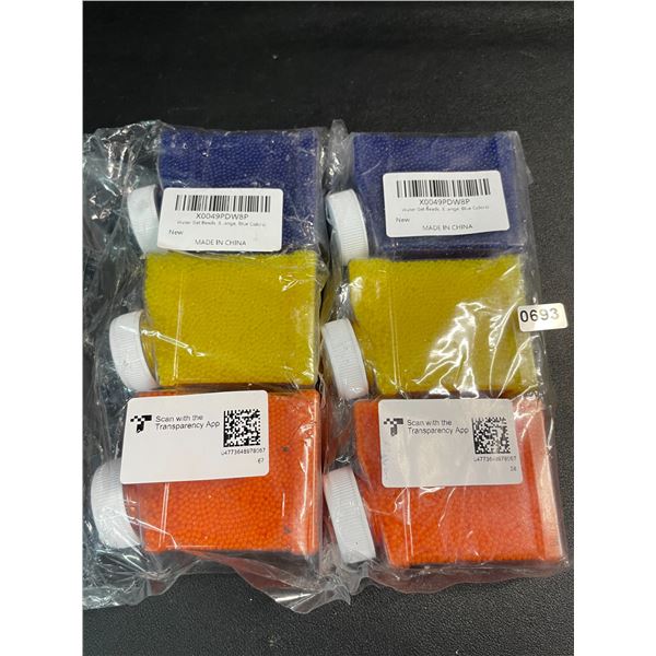 Lot of 6PCS Gel Ball Blaster Beads/Ammunition for Gel Blaster Guns (Water Bead Refills) - New