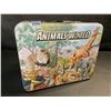 Image 2 : 30PC Jungle Safari Animals Figures Toy Play Set with Metal Lunchbox/Storage Box - New
