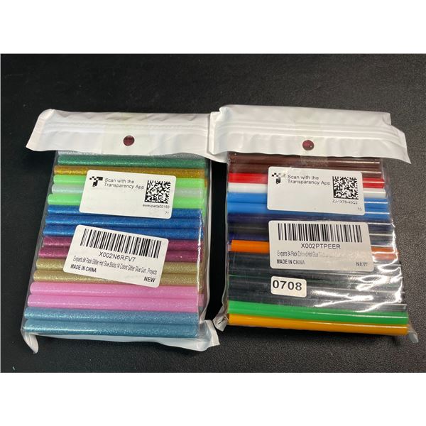 2 Packs Colored Hot Glue Gun Sticks (84PCS Each) - New