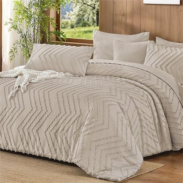 7PC Queen Size Comforter Set - Includes Blanket, Fitted Sheet, Pillowcases, & Shams - New