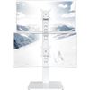 Image 1 : Dual Monitor Stand - Vertical Stack Monitor Riser Fits Two 13" to 34" Screens; Swivel/Tilt - New
